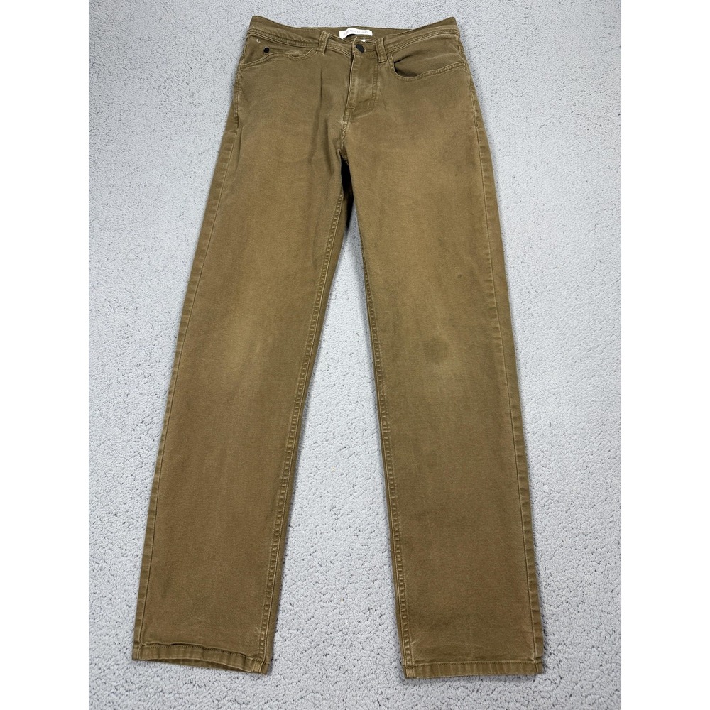 Topo Designs Pants Mens 32x30 Brown Organic Cotton Stretch Chino Casual Outdoor
